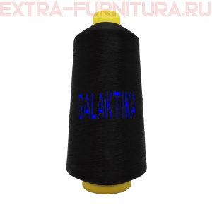 Нить текстурированная GALAKTIKA 15000 ярд, цв.325 черный, некрученая