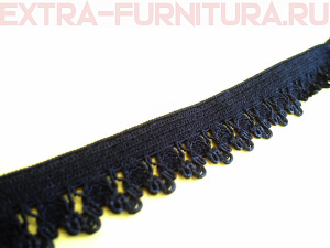 Резинка ажурная 12мм, арт.TBY-322 цв.черный (уп.100м)