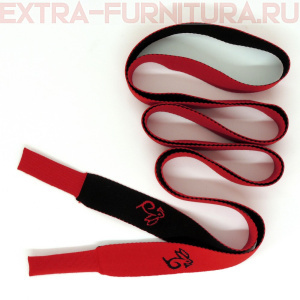 Шнурки плоские 130см, шир.19мм, Кролик, цв.красный