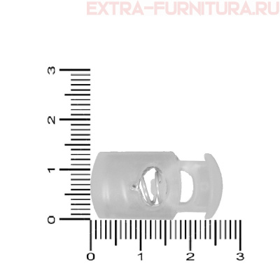 Фиксатор цилиндр, цв.прозрачный, арт.8986, уп.500шт