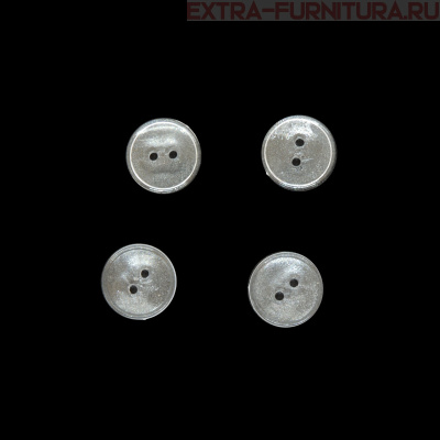 Пуговицы 17/2 прозрачные, ПС-2,"Шагрень" упаковка 1000 шт.