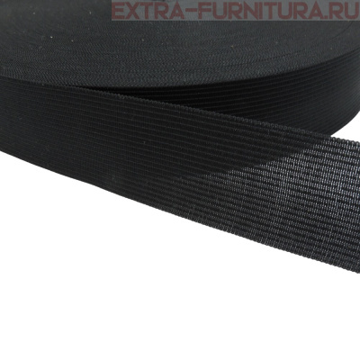 Лента окантовочная 32 мм цв. черный, уп.100м (пл.4,0+/-0,2 гр/м)