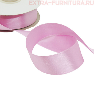 Лента атласная 24 мм цв 080 светло-сиреневый рул. 27,42м