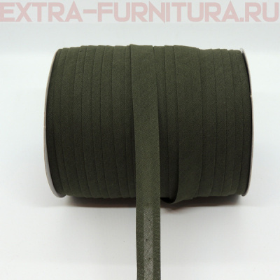 Косая бейка х/б  15мм 132м цв.327 оливковый 