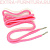 Шнурки круглые 130см, шир.6мм, Хлопок, наконечник металл, цв.розовый