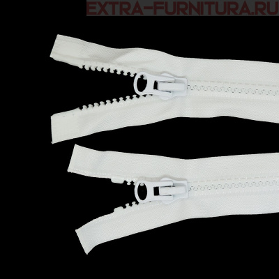 Молния Трактор Т5 2 замка 100см, цв. 101 белый, LOGO