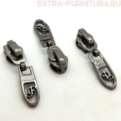 Бегунок декоративный автомат СП7 черный никель №3 (уп. 50 шт.)