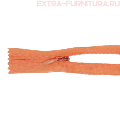 Молния потайная № 3, 50 см, цв. 156 розовый п/э пл.9,3 гр/м