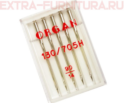 Иглы Organ универсальные для БШМ № 90, уп.5шт.